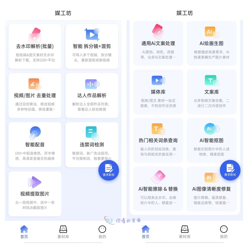 多功能Ai神器，短视频去重，批量解析去水印，文案改写等-你懂的资源